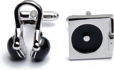 Manchetknopen - Headset en Platenspeler Koptelefoon