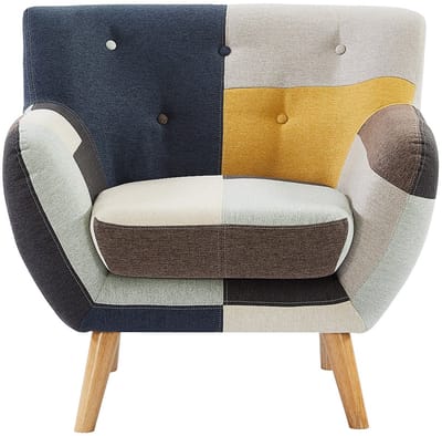 Vente-unique Fauteuil in patchworkstof SERTI II