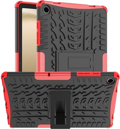 Coverup Tablethoes geschikt voor Samsung Galaxy Tab A9 Plus Hoesje - Rugged Kickstand Back Cover - Rood