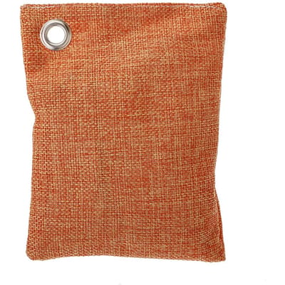 Sac de charbon de bambou de 100g, 1 paquet, pour la maison, charbon actif, absorbeur d'odeurs plus fraîches, élimine les moisissures TVOC orange