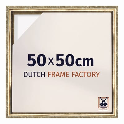 Baklijst 50x50 cm - Goud Antiek - Geschikt voor Canvasdoek - MDF Baklijst Lausanne
