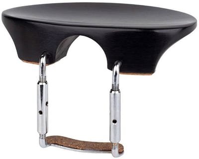 ELS CR-FL-E violin chinrest 'Flesh'-model, ebony