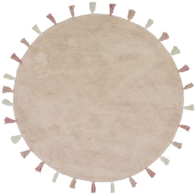 Tapis Petit Sara Vloerkleed - 130 x 130 cm - Roze