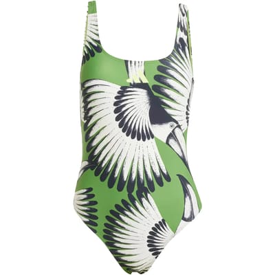 Adidas X Farm 3 Stripes Zwemkleding Groen 34 Vrouw