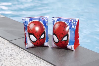 Spidey zwembandjes voor kinderen - opblaasbare zwemvleugels met Marvel Spidey design - veilig en comfortabel zwemmen - ideaal voor zwembad en vakantie - stevig vinyl materiaal - geschikt voor kinderen vanaf 3 jaar - perfect voor zomer en waterpret