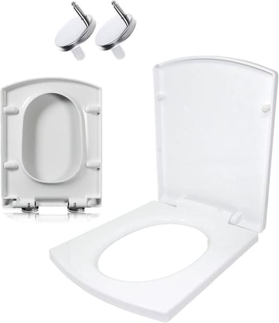 Toiletbril - Zitting Deksel - Badkamer Upgrade - Softclose Systeem - 37x47cm - Wit
