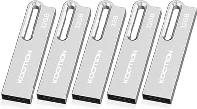 5-pack 32 GB USB 2.0 Flash Drives Opslagsticks met Sleutelhanger