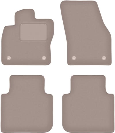 Beige velours matten voor: Volkswagen Tiguan Allspace crossover (2017-)