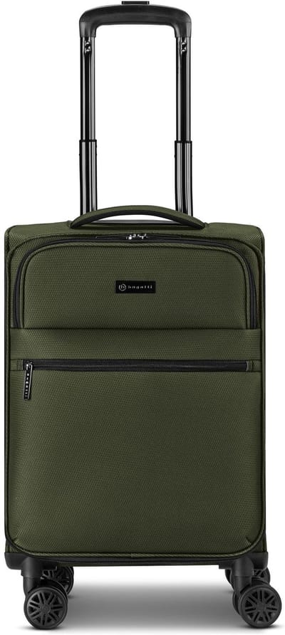 Bugatti Valencia Soft 4 wielen Cabinewagen S 55 cm met uitbreidingsplooi - Zachte bagage - Combinatieslot - olive