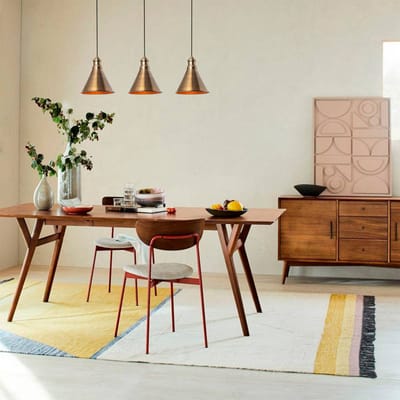 Opviq Hanglamp Sivani MR-314, goud antiek, ijzer 3-lamps lineair