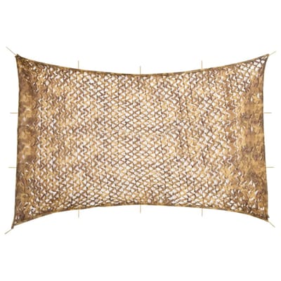 vidaXL - Camouflagenet - met - opbergzak - 833x609 - cm - zandkleurig