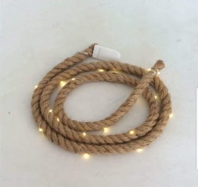 Kerstverlichting - Jute Rope Ineke Met 20 Led D1,5 L150cm