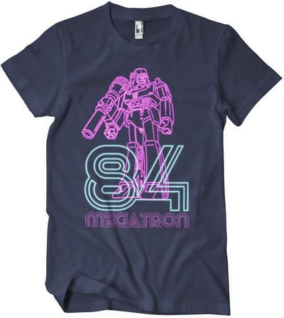 Transformers Megatron 84 Neon T-shirt Navy