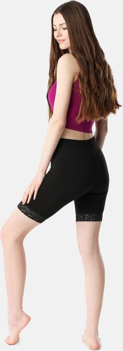 Bellivalini BLV-BLV50-216-LE Dames Leggings - Sport - Vrijetijdsbroek - Kort - Viscose - Sporbroek - Yogabroek - Zwart - XL