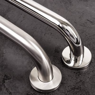 Douche Handgreep - Badgreep Wandbeugel - Veiligheid in Bad - Massief Gelast - 500 mm - Geborsteld Staal