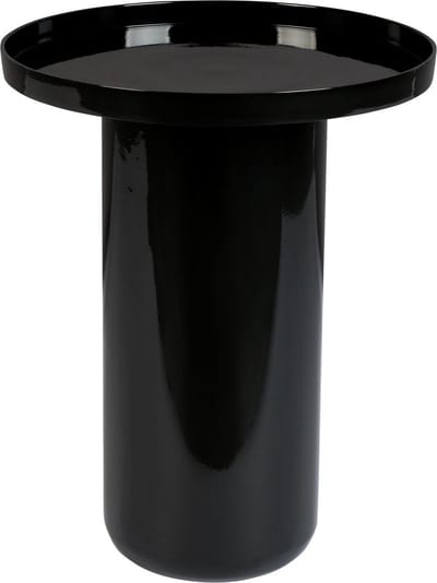 Zuiver Shiny Bomb Bijzettafel Rond 40 cm Metaal Zwart