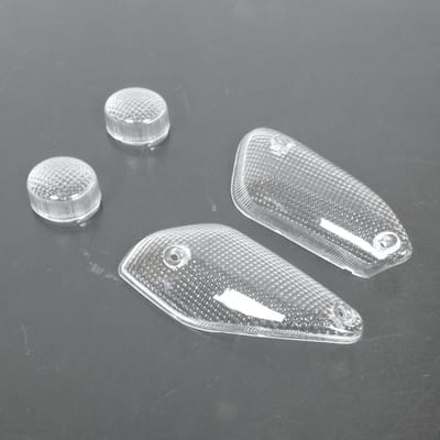 replay witte knipperlichtkap voor en achter met clips voor mbk 50 nitro scooter