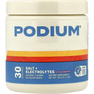 Podium Nutrition, Zout + Elektrolyten, Aardbei, 162 g (162 gr)
