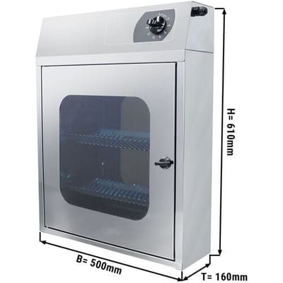 GGM Gastro Messersterilisator - für 30 Messer - 20 Watt - Timer bis 120 Min Zilver