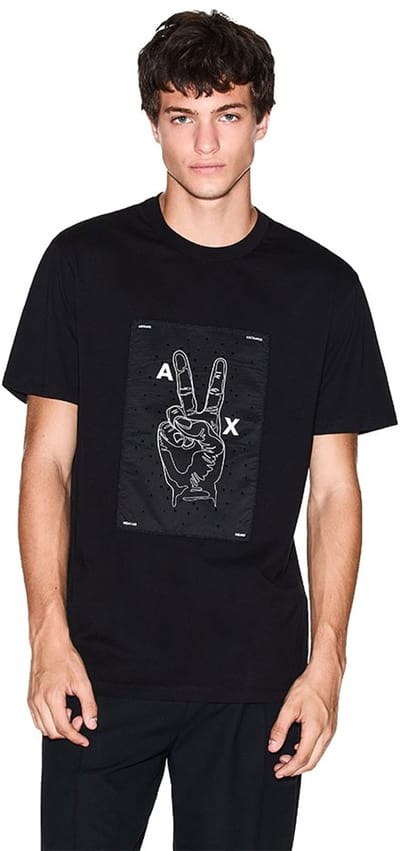 Armani Exchange Xm001473_af10356 T-shirt Zwart XL Man