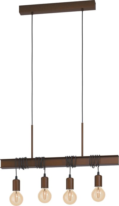 Eglo Hanglamp Townshend 4 Antiek Bruin 4xe27 60w
