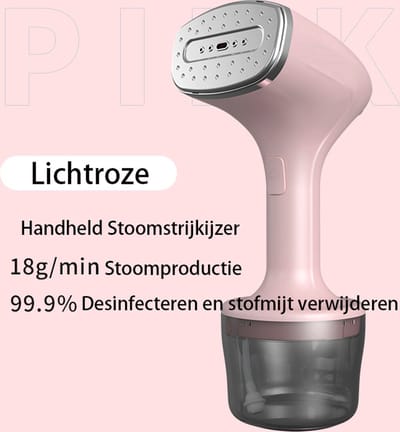 Stoomstrijkijzer voor kleding warmt snel op waterreservoir van 260 ml draagbaar kreukverwijderaar reisstoomstrijkijzer 15 minuten continue stoom geschikt voor kleding gordijnen en beddengoed