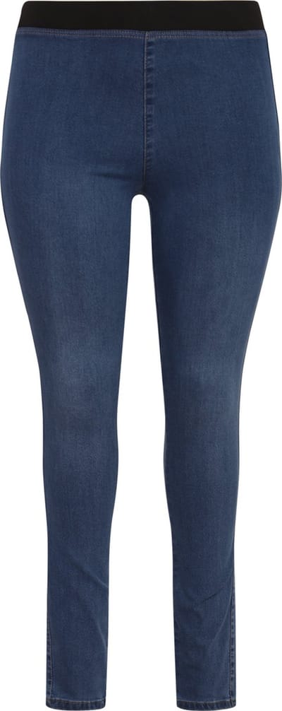 YOEK Dames Jeans met een elastieken tailleband