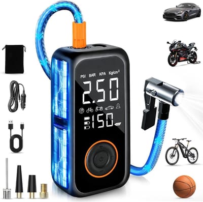 VH Supplies®Autobanden Pomp - Luchtpomp - Bandenpomp - 8000 mAh