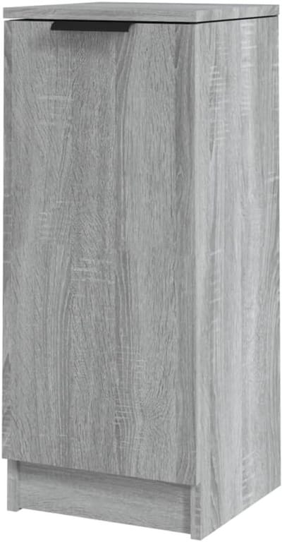 Opbergkast Hout - Bijzetkast Wandkast - Spullen Opbergen - Vochtbestendig Materiaal - 30x30x70 cm - Grijs Sonoma
