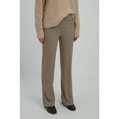 Josephine & Co Kyano Pants Sand Check Size: 36 | Formal pants Outlet | Dames | Beige
