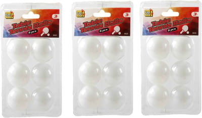 Kids Fun Tafeltennis pingpong balletjes - 40 mm/4 cm - 18x stuks - Tafeltennissen