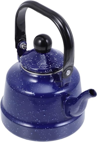 Theeketel Roestvrij Staal - Waterketel Fluitend - Water Koken - Inclusief Thee Ei - Grote Capaciteit - Geel