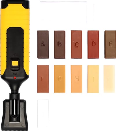 Laminaat Reparatieset - 11 kleuren hard wax staven - 17 onderdelen