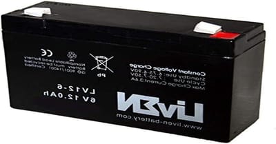 AGM Batterij - Oplaadbare Batterij - Noodstroom - Onderhoudsvrij - 6V 12Ah - Grijs