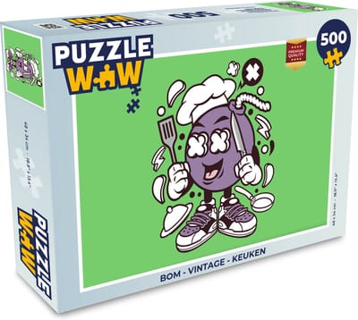Puzzel Bom - Vintage - Keuken - Legpuzzel - Puzzel 500 stukjes