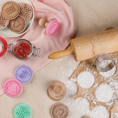 Koekjesstempels, set van 5 stuks.