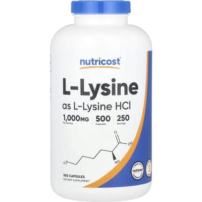 L-Lysine, 1.000 mg, 500 Capsules (500 mg per capsule)