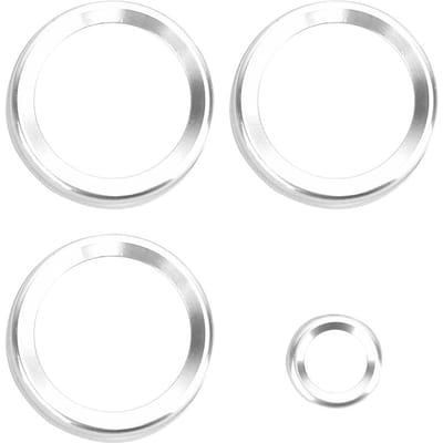 4 Stuks AC Airconditioning Knop Sierdeksel Past Voor Range Rover Sport Autobiography Vogue(Zilver)