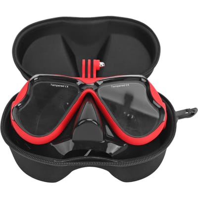 Actiecamera Duikbril Professioneel Voorkomt Aanslag Gehard Glas Duikgezichtsmasker met Bevestiging
