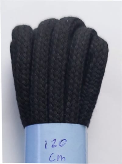 Gala Veter - Zwart - Extra Dik Rond - Lengte 120 cm - Dikte 5,5 mm - Schoenveter