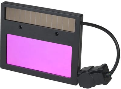 Mmgoqqt 1-Stuk Zonne-Energie Auto-Dim Lens - Aanpasbaar 110x90mm Ruitbescherming - Zonnecel Automatische Dimmen Ruitfilm