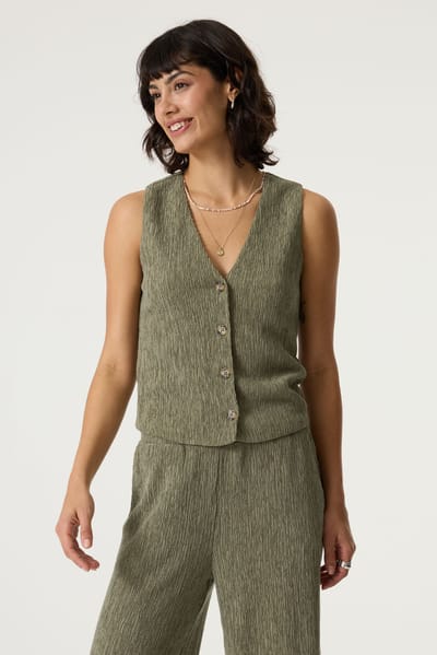 Garcia Gilet Gilet R260290 9945 Olive Breeze Dames Maat - S