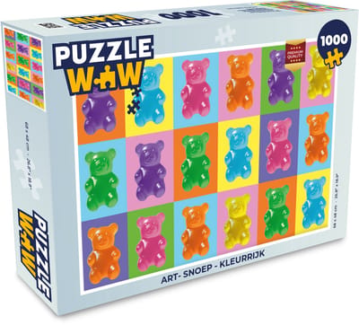 Puzzel Art- Snoep - Kleurrijk - Legpuzzel - Puzzel 1000 stukjes volwassenen