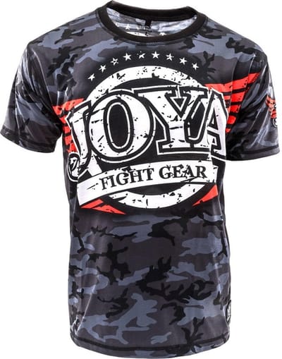 Joya Camouflage - T-shirt - Katoen - Zwart - 140