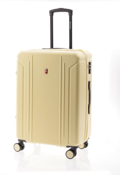 Gladiator Tropical Middelgrote Koffer - Vast Cijferslot | 67x46x28cm | Expandable tot 82 Liter | Reiskoffer met Wielen | Rolkoffer met Kofferslot - Geel