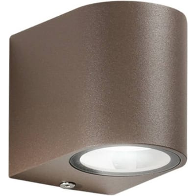 F.A.N. Europe Buitenwandlamp ONE, bronskleurig, hoogte 8 cm, metaal, IP54
