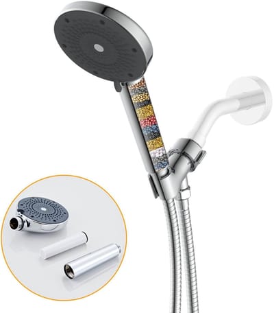 Dailygoods- Douchekop Hoge Druk - Handdouche met Slang - Handdouchehouder - Filtered Douchekop - Wandbeugel - Roestvrij Staal