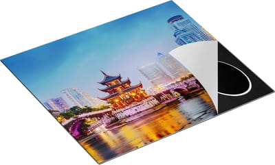 Chefcare Inductie Beschermer Rivier bij Stad Guiyang in China - 60x50 cm - Afdekplaat Inductie - Kookplaat Beschermer - Inductie Mat