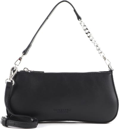SEIDENFELT MANUFAKTUR Schoudertas Handtas Bie Crossbody Bag Black Zwart