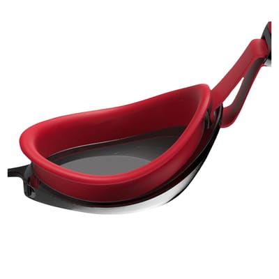 Speedo Unisex Jet 2.0 zwembril voor volwassenen (Rood/rook)